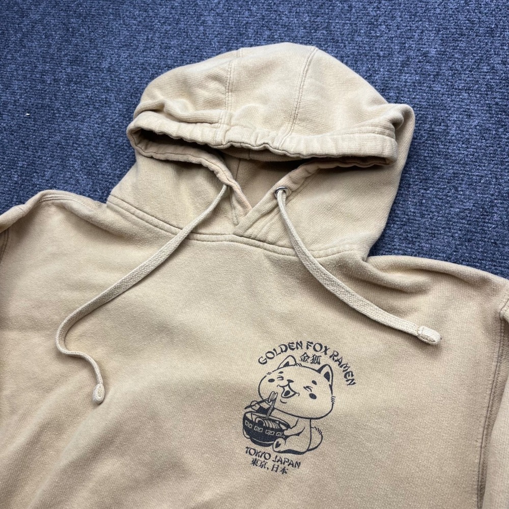 SCW Golden Fox Ramen Graphic Tan Pullover Hoodie